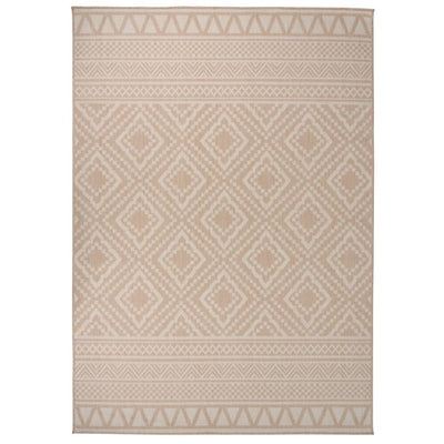 Ulkomatto Flatweave 140x200 cm ruskeat raidat