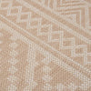 Ruskeat ulkomatto flatweave Viland 140x200cm (raidat)