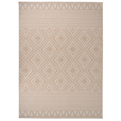Ulkomatto Flatweave 200x280 cm ruskeat raidat