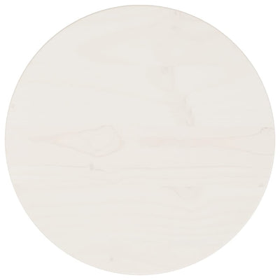 Pöytälevy valkoinen Ø30x2,5 cm täysi mänty
