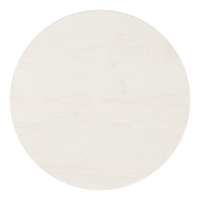 Pöytälevy valkoinen Ø40x2,5 cm täysi mänty