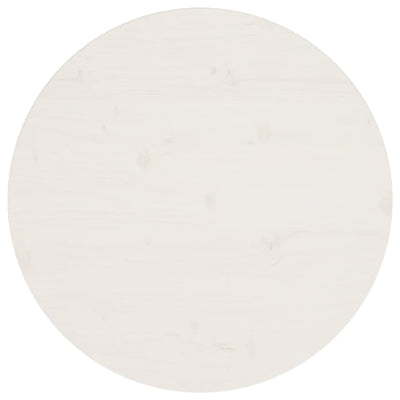 Pöytälevy valkoinen Ø60x2,5 cm täysi mänty