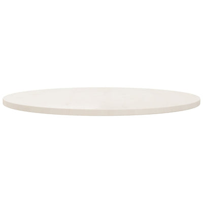 Pöytälevy valkoinen Ø90x2,5 cm täysi mänty