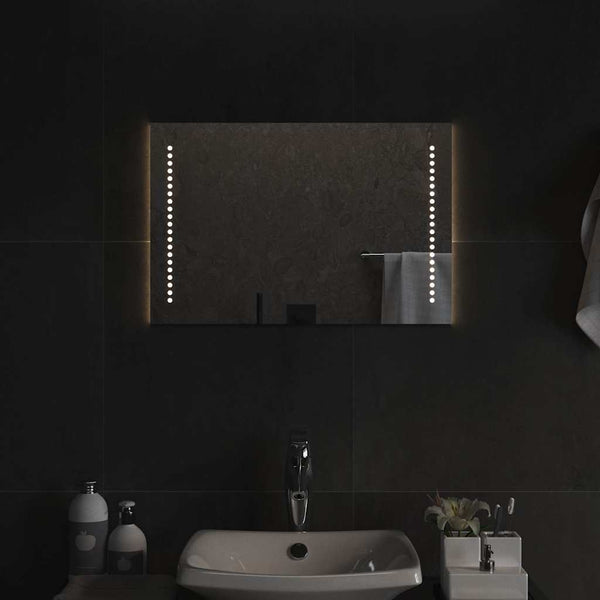 Kylpyhuoneen LED-peili 60x40 cm