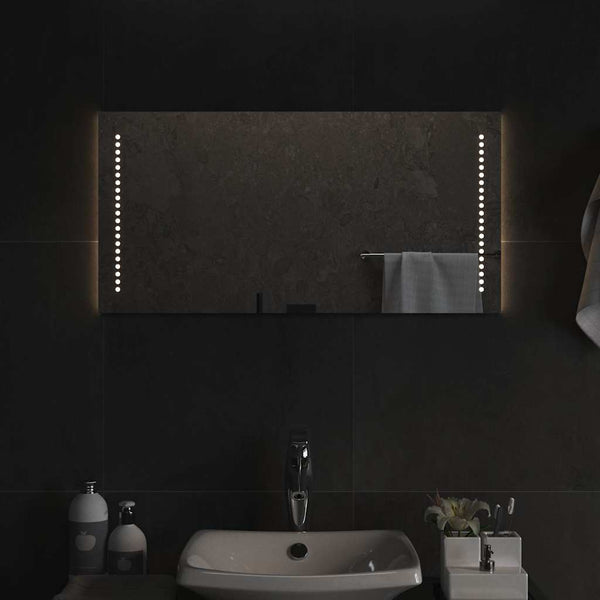 Kylpyhuoneen LED-peili 80x40 cm