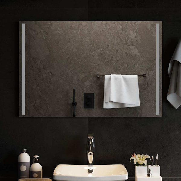 Kylpyhuoneen LED-peili 90x60 cm