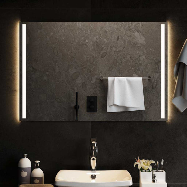 Kylpyhuoneen LED-peili 90x60 cm