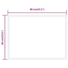 Kylpyhuoneen LED-peili 80x60 cm