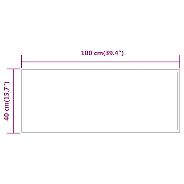 Kylpyhuoneen LED-peili 100x40 cm