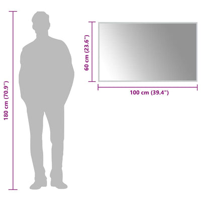 Kylpyhuoneen led-peili Suvaiantu 100x60cm