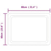 Kylpyhuoneen LED-peili 80x60 cm
