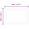 Kylpyhuoneen LED-peili 90x60 cm