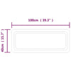 Kylpyhuoneen LED-peili 100x40 cm