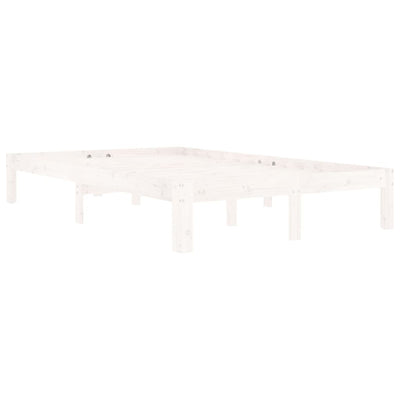 Valkoinen sängynrunko Rozini 120x200cm (mänty)