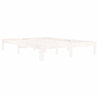 Valkoinen sängynrunko Rozini 140x200cm (mänty)