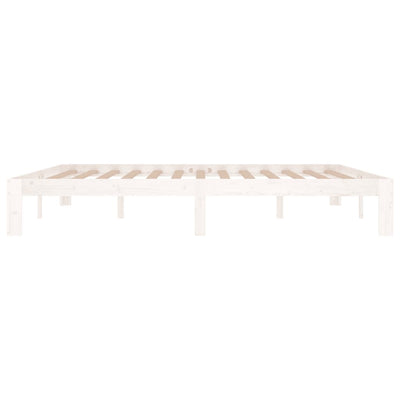 Valkoinen sängynrunko Rozini 180x200cm (mänty, super king)