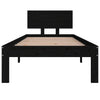 Musta sängynrunko Motor 75x190cm (puu small single)