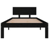 Musta sängynrunko Motor 90x200cm (mänty)