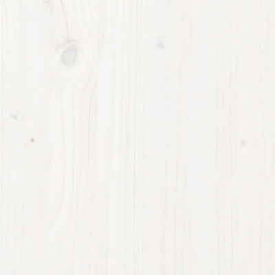 Sängynrunko valkoinen täysi mänty 100x200 cm