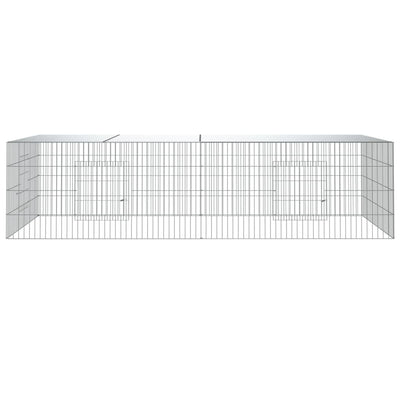 2-paneelinen Kanihäkki 220x110x55 cm galvanoitu rauta