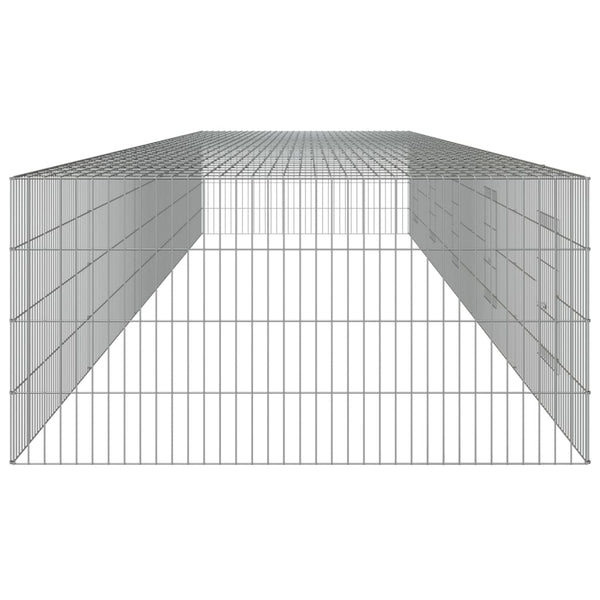 Galvanoitu 5-paneelinen kanihäkki Elivie 541x109x54cm (rauta)