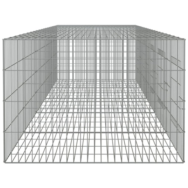 Galvanoitu 5-paneelinen kanihäkki Expl 273x79x54cm (rauta)
