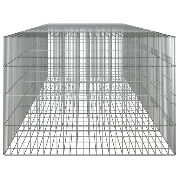 Galvanoitu 5-paneelinen kanihäkki Expl 327x79x54cm (rauta)