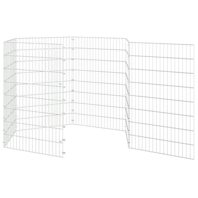 Galvanoitu kanihäkki Felecian 54x80cm (6-paneelinen, rauta)