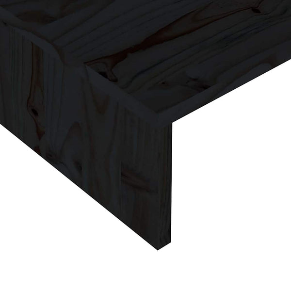 Näyttöteline musta 60x23,5x12 cm tekninen puu