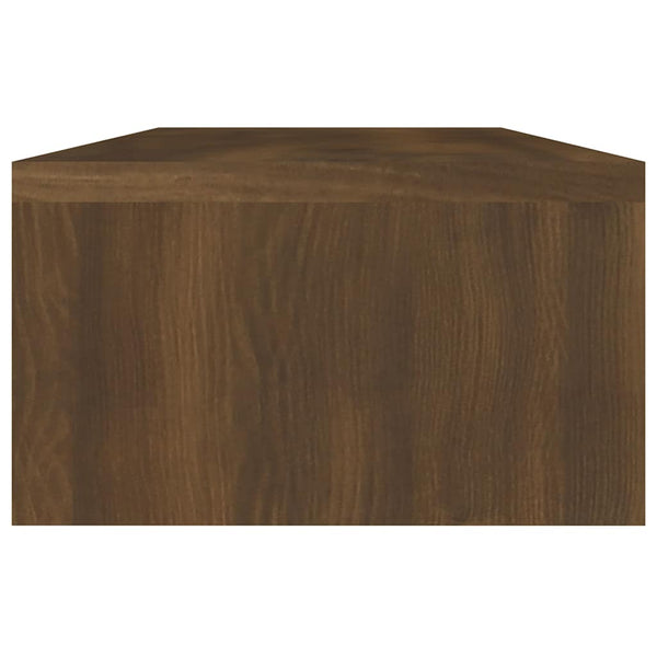 Näyttöteline ruskea tammi 60x23,5x12 cm tekninen puu