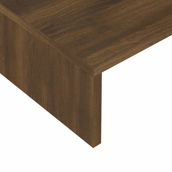 Näyttöteline ruskea tammi 60x23,5x12 cm tekninen puu