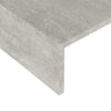 Näyttöteline betoninharmaa 110x23,5x9 cm tekninen puu