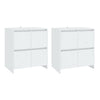 Senkit 2 kpl valkoinen 70x41x75 cm tekninen puu