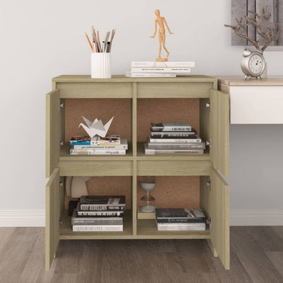 Senkit 2 kpl Sonoma-tammi 70x41x75 cm tekninen puu