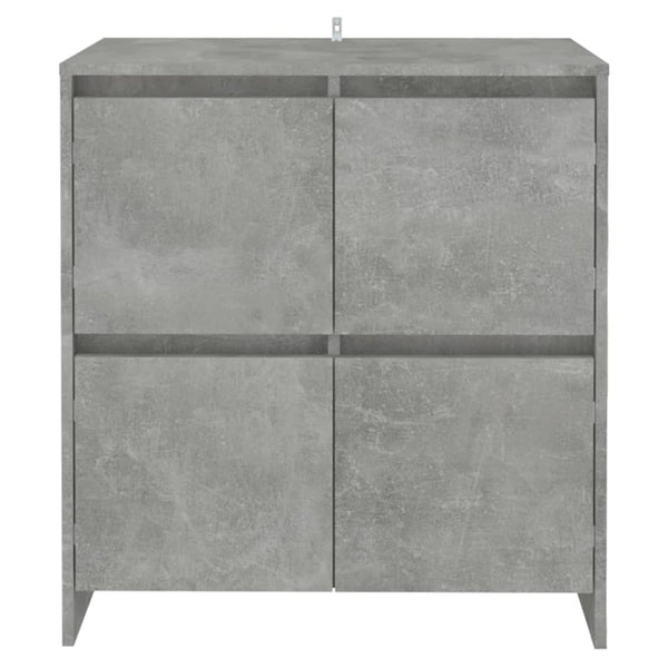 Senkit 2 kpl betoninharmaa 70x41x75 cm lastulevy