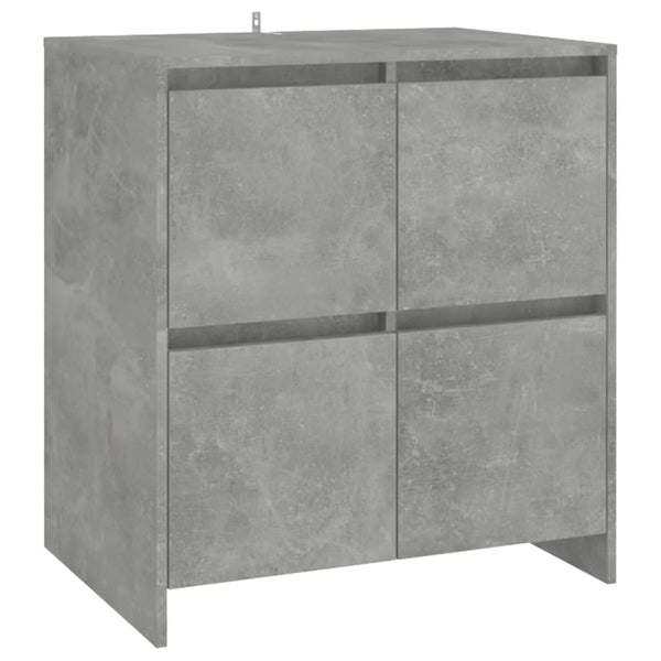 Senkit 2 kpl betoninharmaa 70x41x75 cm lastulevy
