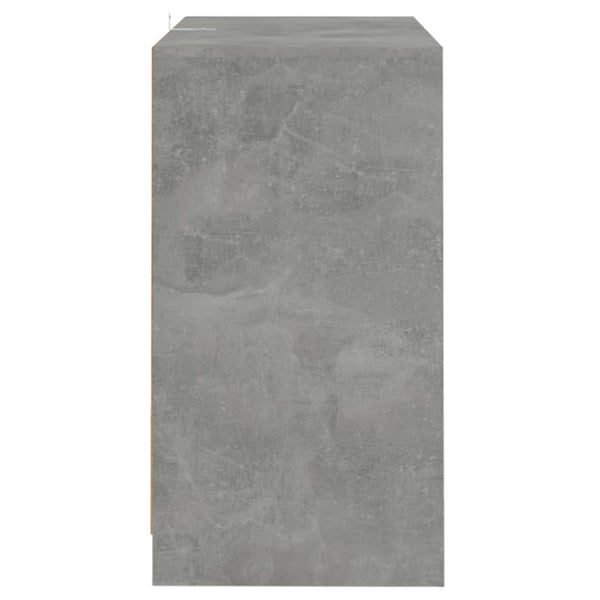Senkit 2 kpl betoninharmaa 70x41x75 cm lastulevy