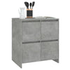 Senkit 2 kpl betoninharmaa 70x41x75 cm lastulevy