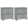 Senkit 2 kpl harmaa Sonoma 70x41x75 cm tekninen puu