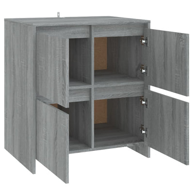 Senkit 2 kpl harmaa Sonoma 70x41x75 cm tekninen puu