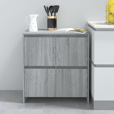 Senkit 2 kpl harmaa Sonoma 70x41x75 cm tekninen puu