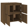 Senkit 2 kpl ruskea tammi 70x41x75 cm tekninen puu