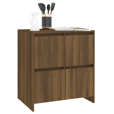 Senkit 2 kpl ruskea tammi 70x41x75 cm tekninen puu
