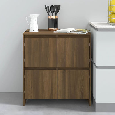 Senkit 2 kpl ruskea tammi 70x41x75 cm tekninen puu