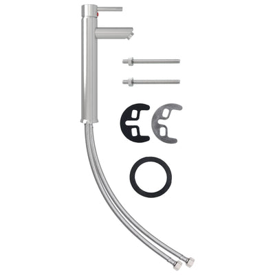 Kirkas kylpyhuoneen pesuallas hana ja tulppa Aninoiu karkaistu lasi