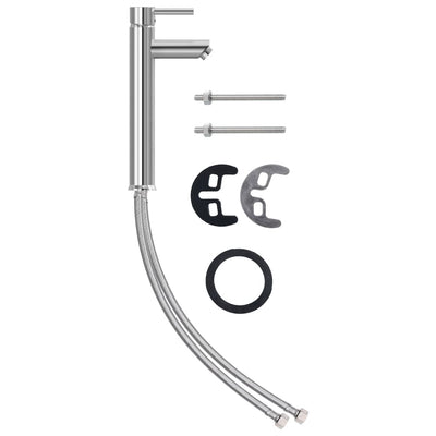 Huurrettu kylpyhuoneen pesuallas hana ja tulppa Aninoiu karkaistu lasi