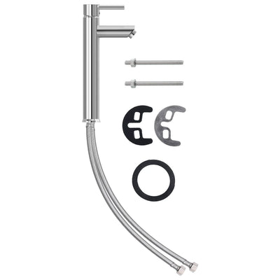 Ruskea kylpyhuoneen pesuallas hana ja tulppa Aninoiu (karkaistu lasi)