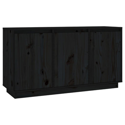 Senkki musta 111x34x60 cm täysi mänty