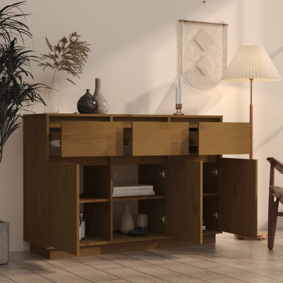 Senkki hunajanruskea 110x34x75 cm täysi mänty