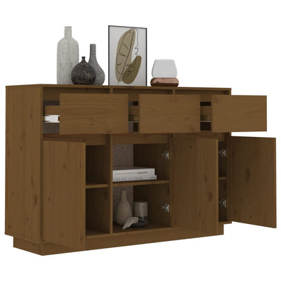 Senkki hunajanruskea 110x34x75 cm täysi mänty